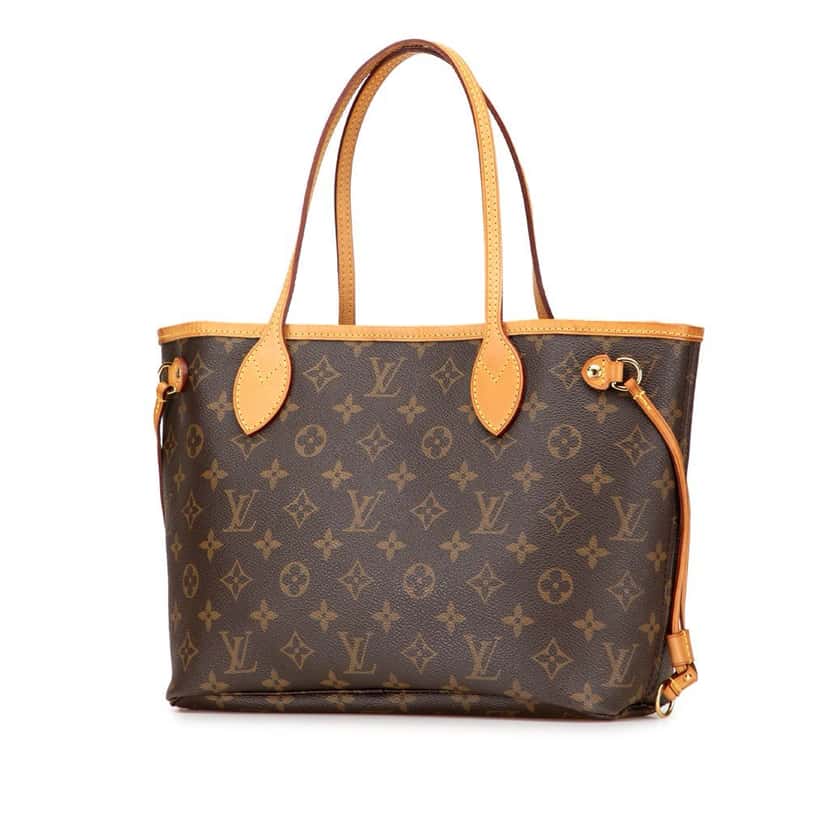 Louis Vuitton Monogram Neverfull PM Brown Canvas Good condition - Back View