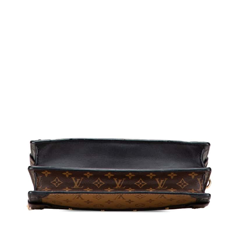 Louis Vuitton Monogram Reverse Trunk Clutch Brown Good condition - Inside View