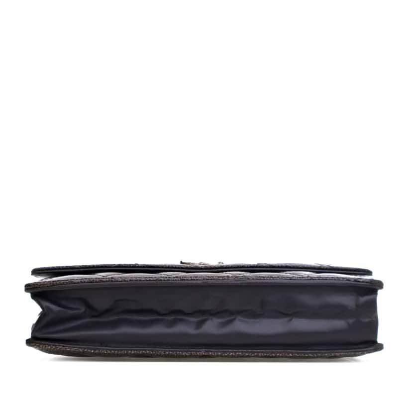 Chanel CC Quilted Shiny Crumpled Calfskin Wallet on Chain Brown Leather Good condition - Inside View