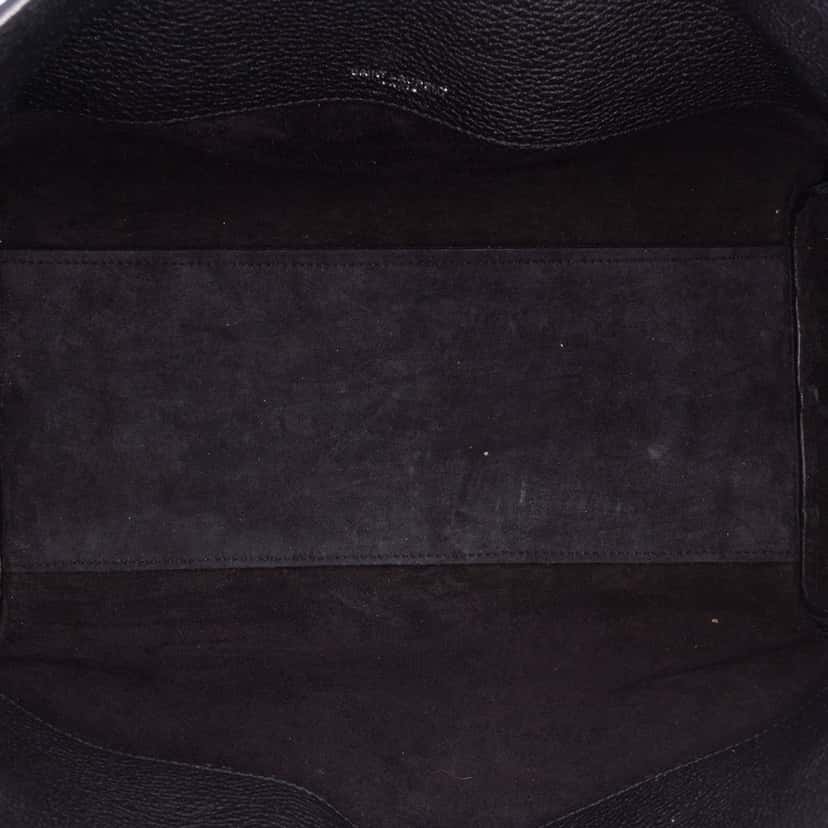 Saint Laurent Small Grained Calfskin Supple Sac De Jour Satchel Black Leather Good condition - Box View