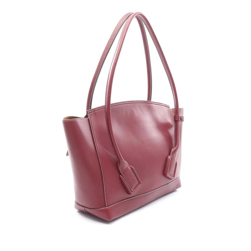 Bottega Veneta Medium French Calfskin The Arco Tote Red Leather Good condition - Back View