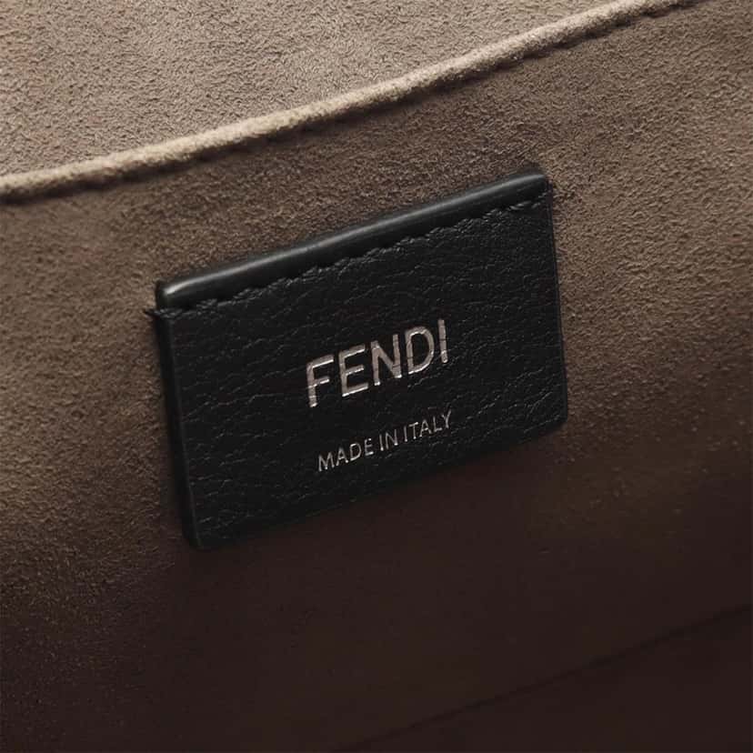 Fendi Smooth Leather Kan I F Satchel Black Leather Good condition - Model View