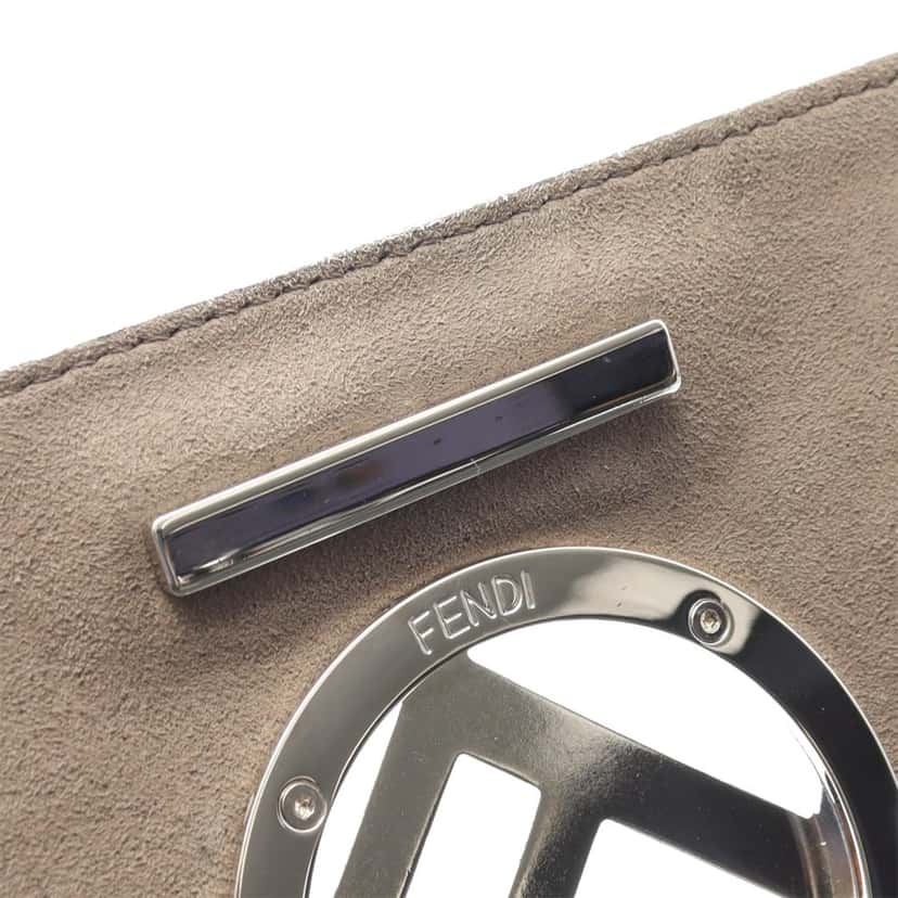 Fendi Smooth Leather Kan I F Satchel Black Leather Good condition - Box View