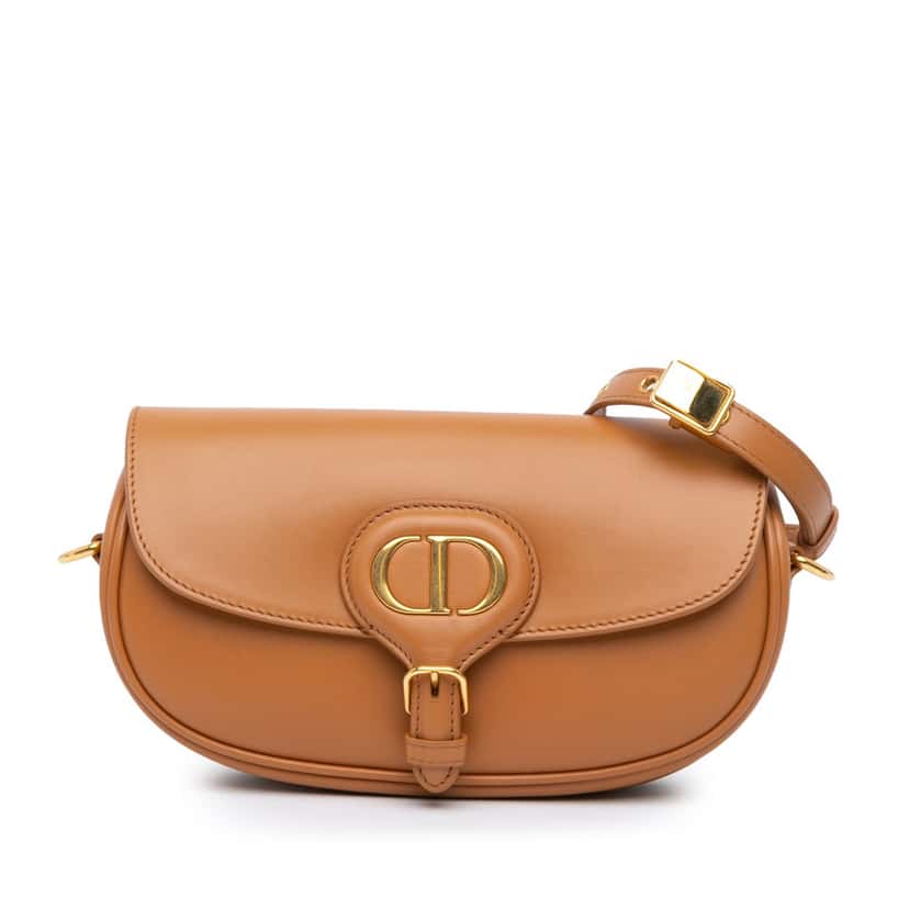 Dior Leather East West Bobby Bag Brown Leather Good condition - Front View