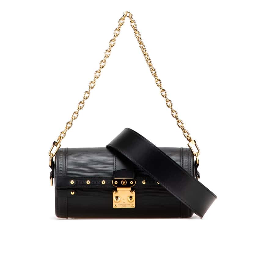 Louis Vuitton Epi Papillon Trunk Black Leather Good condition - Front View