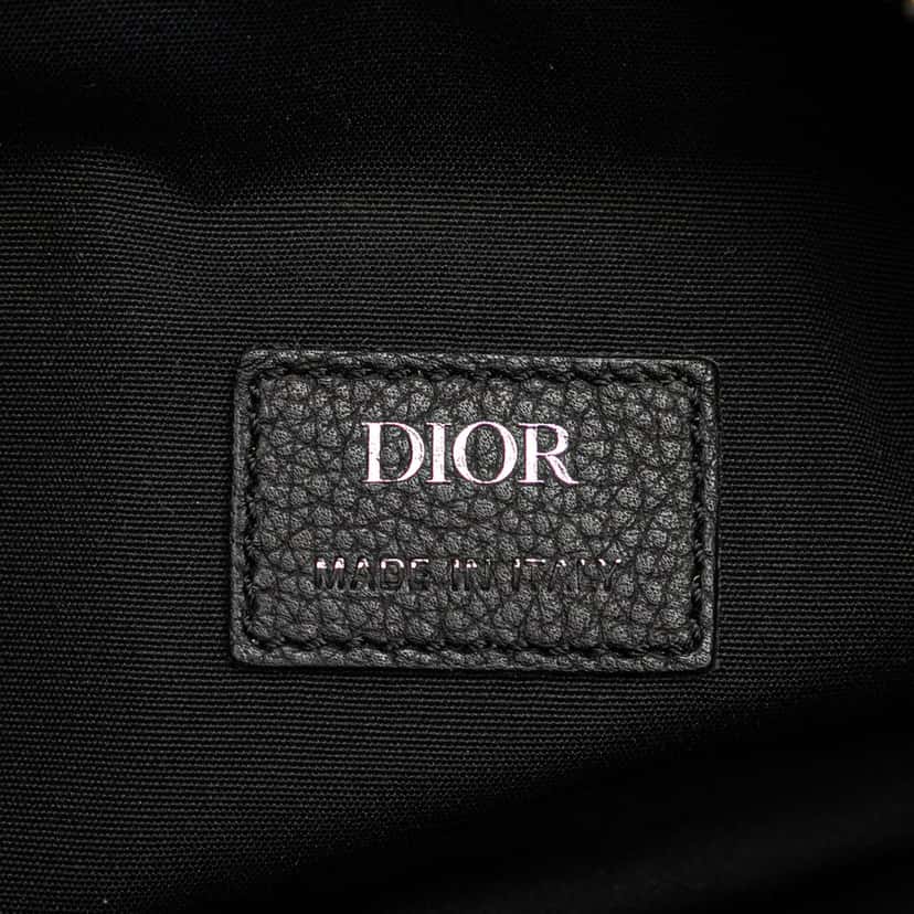 Dior Oblique Canvas Saddle Crossbody Blue Canvas Good condition - Box View