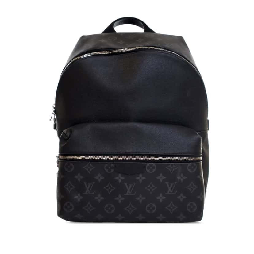 Louis Vuitton Taigarama Eclipse Discovery Black Leather Good condition - Front View