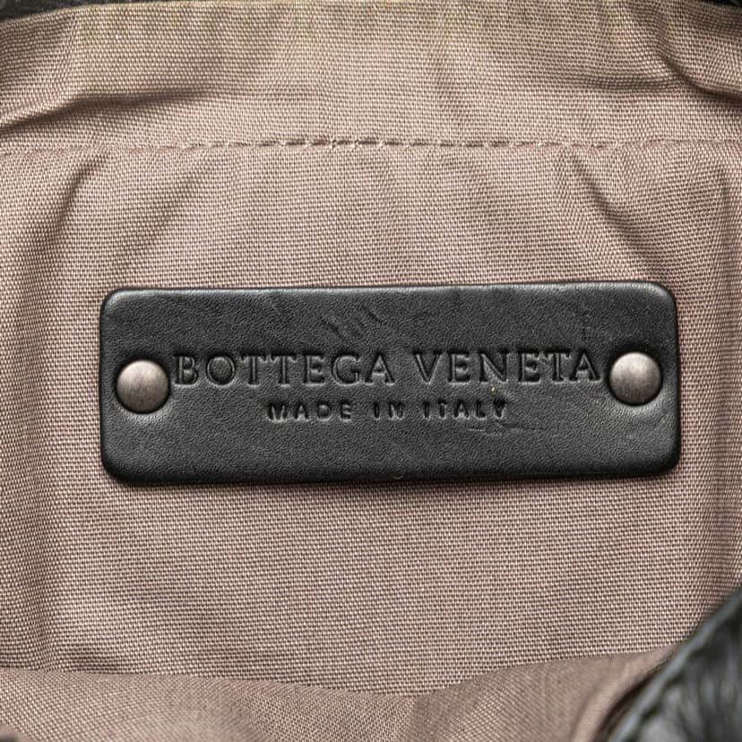 Bottega Veneta Nappa Intrecciato Belt Bag Black Leather Good condition - Box View