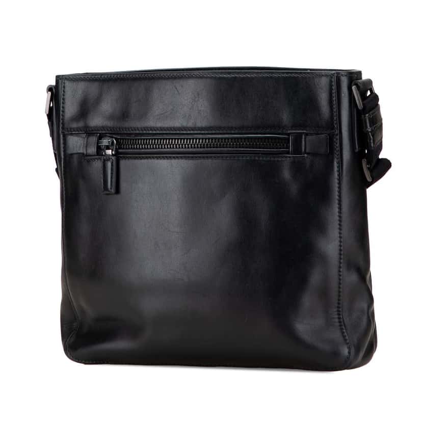Prada Soft Calf Crossbody Black Leather Good condition - Back View
