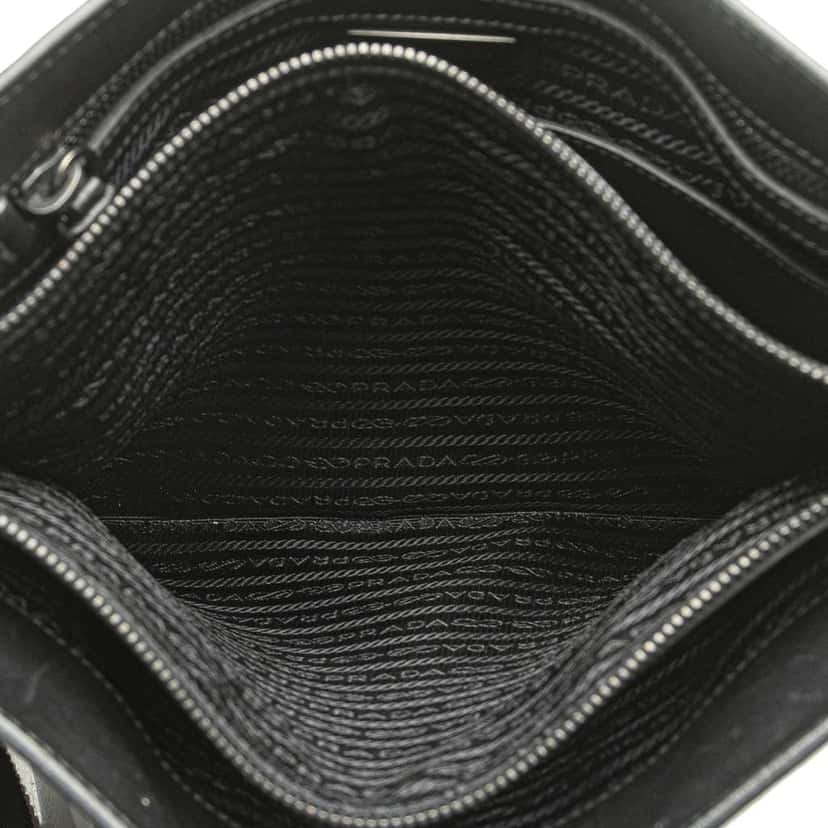 Prada Soft Calf Crossbody Black Leather Good condition - Model View