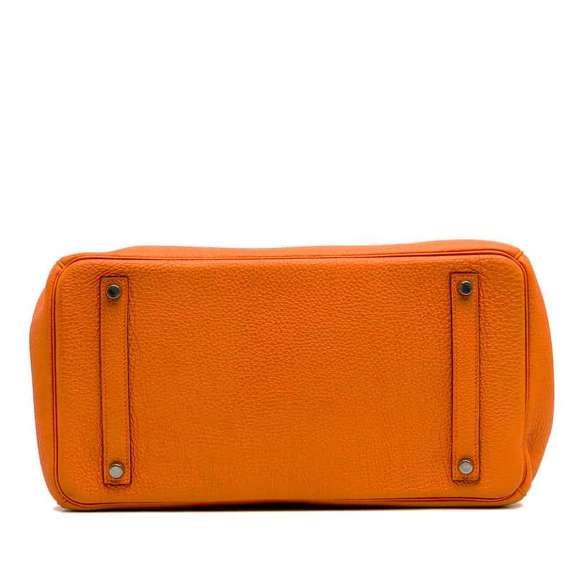 Hermès Togo Birkin Retourne 35 Orange Leather Good condition - Inside View