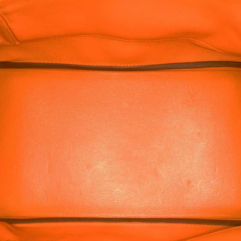 Hermès Togo Birkin Retourne 35 Orange Leather Good condition - Model View