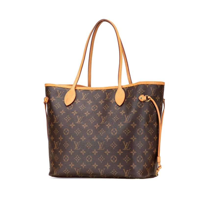 Louis Vuitton Monogram Neverfull MM Brown Good condition - Back View