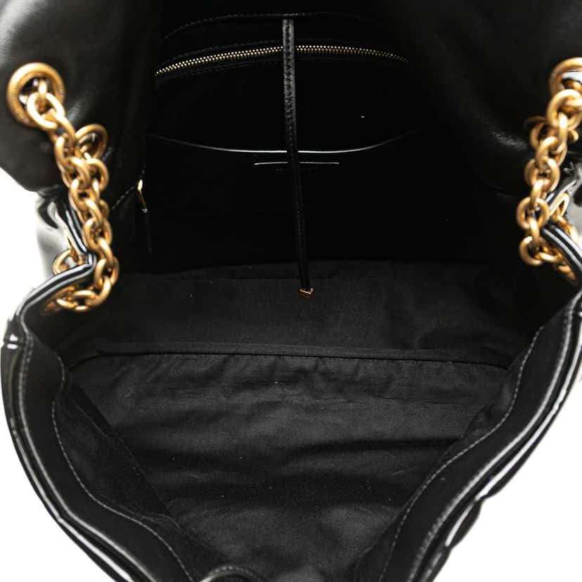 Saint Laurent Large Quilted Patent Jamie 4.3 Shoulder Bag Black Leather Good condition - Model View