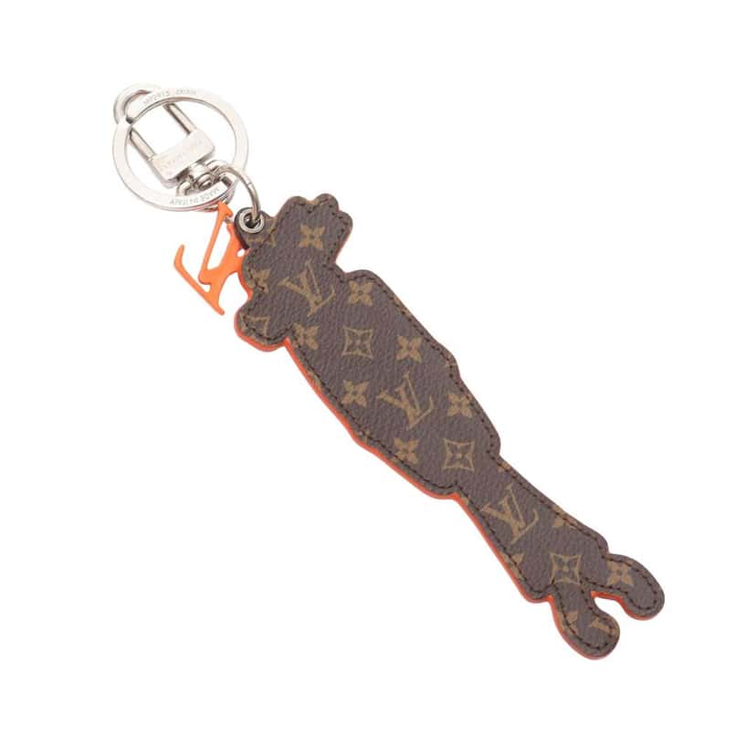 Louis Vuitton Monogram LV Friends Wolf Bag Charm And Keyholder Brown Canvas Good condition - Back View