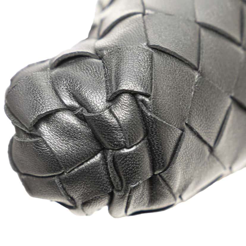 Bottega Veneta Nappa Intrecciato The Extra Mini Pouch Crossbody Black Leather Good condition - Box View