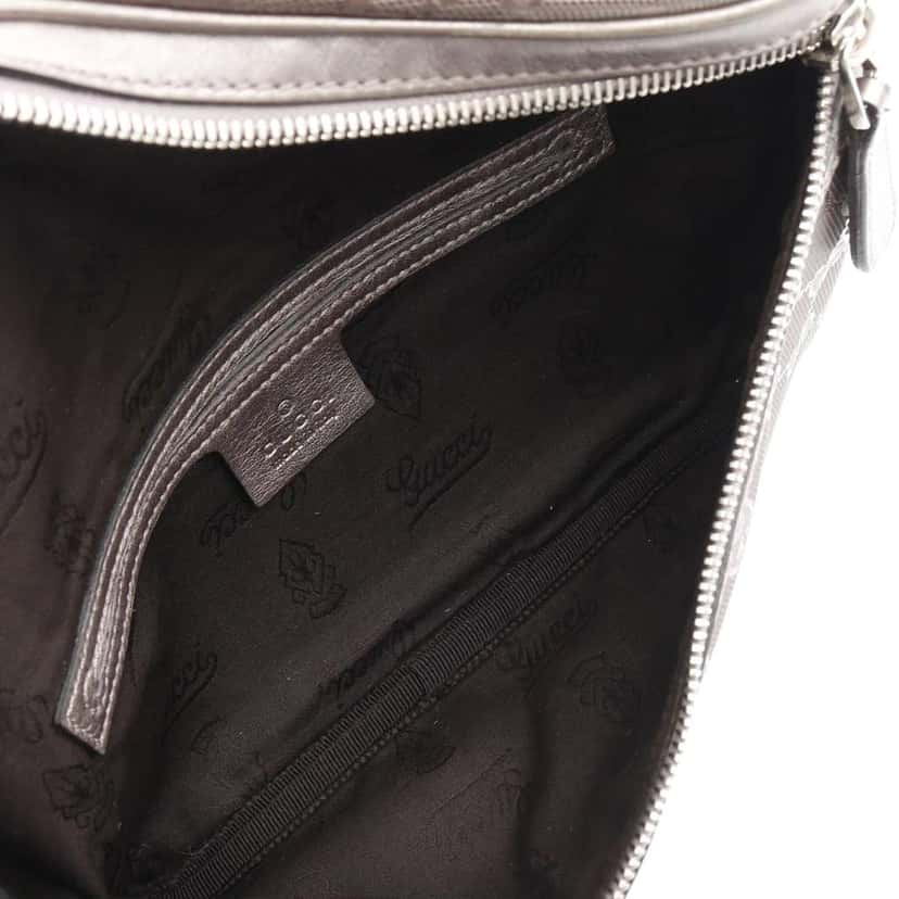 Gucci GG Imprime Belt Bag Brown Canvas Good condition - Inside View