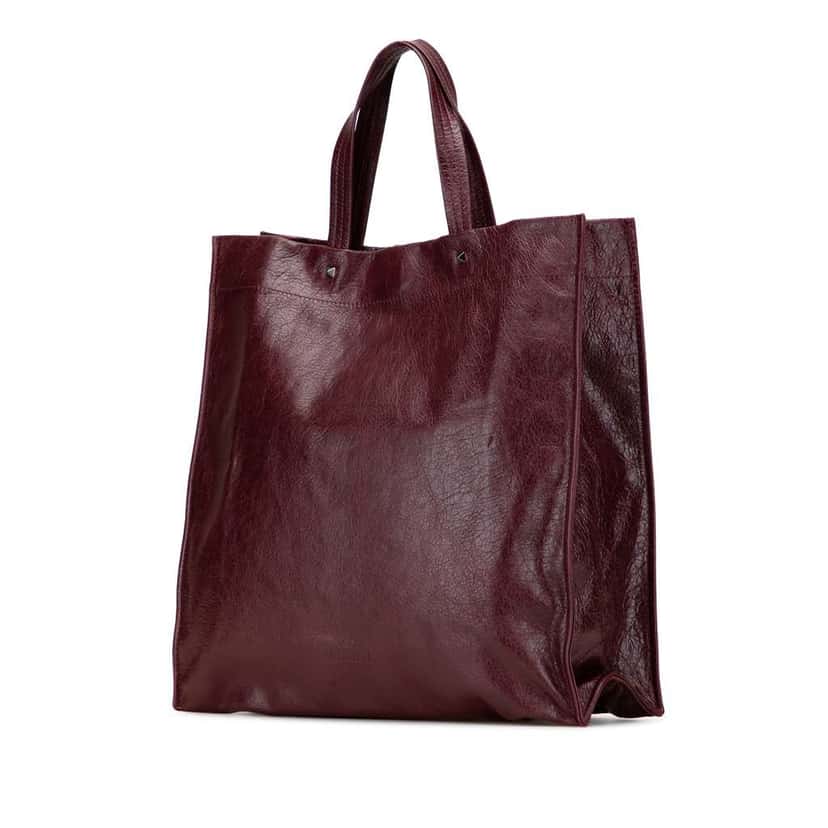 Valentino Leather Rockstud Turnlock Tote Red Leather Good condition - Back View