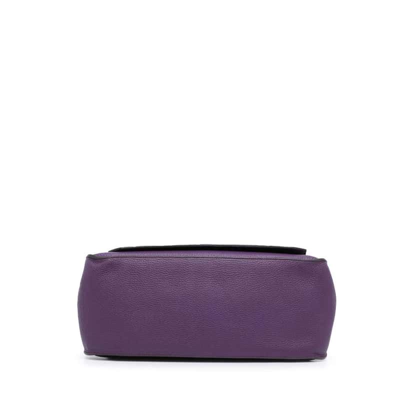Hermès Clemence Jypsiere 34 Purple Leather Good condition - Inside View