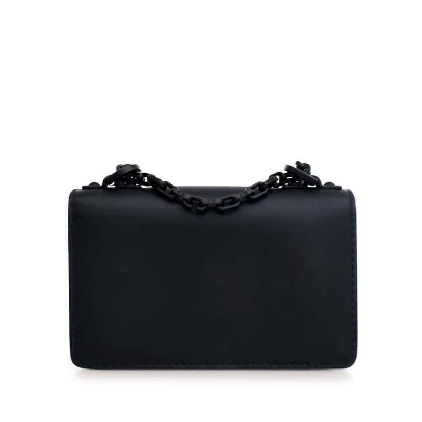 Dior Mini Ultra Matte Calfskin J'Adior Chain Flap Black Leather Good condition - Model View