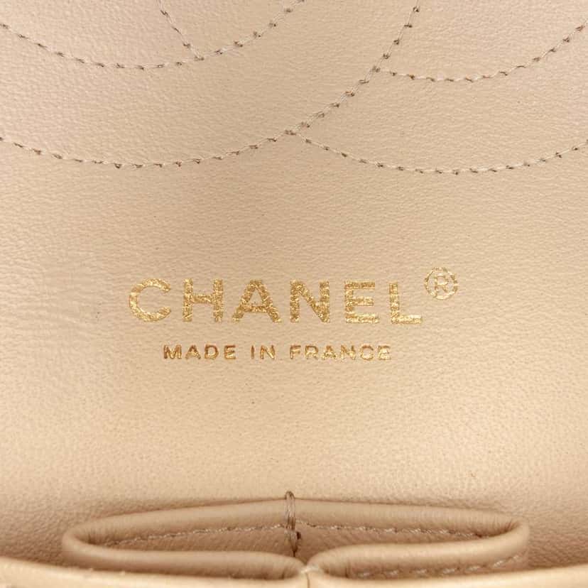 Chanel Jumbo Classic Lambskin Double Flap Brown Leather Good condition - Box View