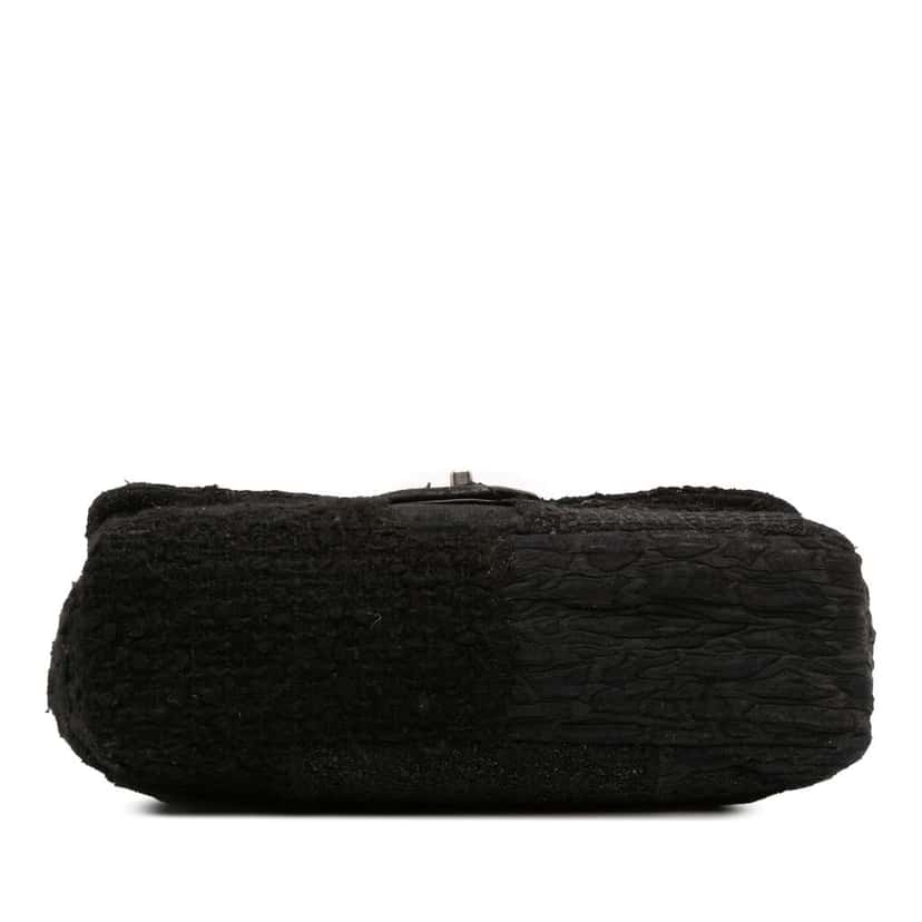 Chanel Jumbo Patchwork Tweed Flap Black Tweed Good condition - Inside View