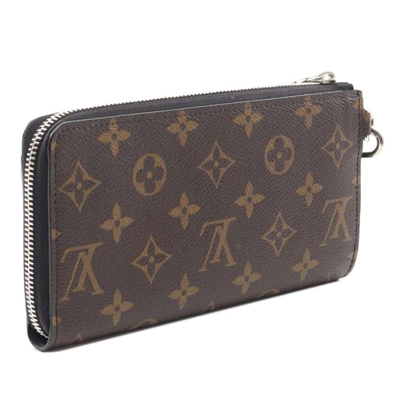 Louis Vuitton Monogram Macassar Zippy Dragonne Wallet Brown Canvas Good condition - Back View