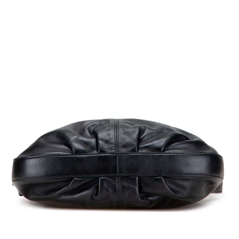 Salvatore Ferragamo Leather Vara Shoulder Bag Black Leather Good condition - Inside View
