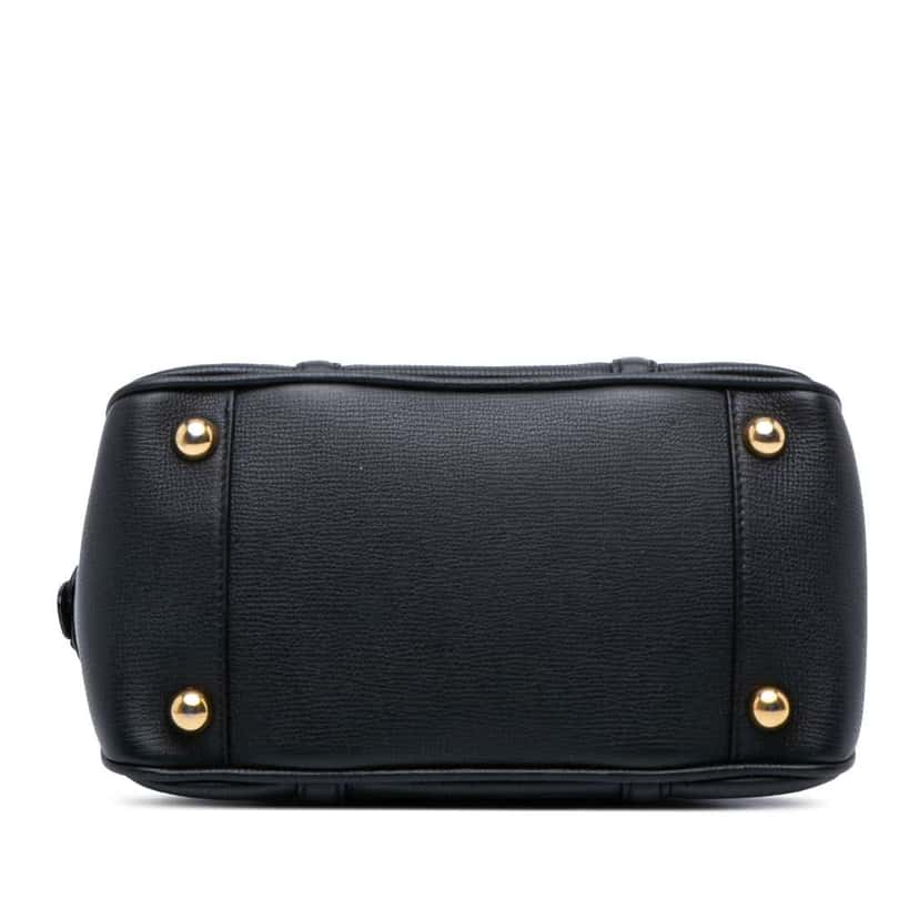 Burberry Small Leather Milverton Satchel Black Leather Good condition - Inside View