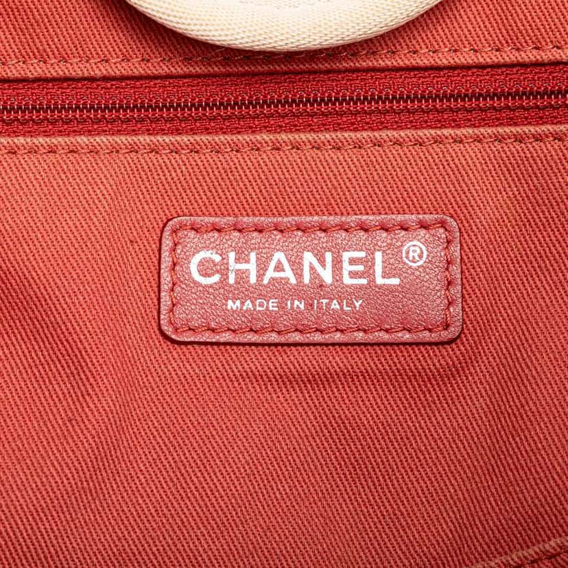 Chanel Medium Canvas Deauville Satchel Pink Canvas Good condition - Box View