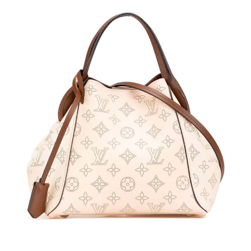 Louis Vuitton Monogram Mahina Hina PM Brown Leather Good condition - Front View