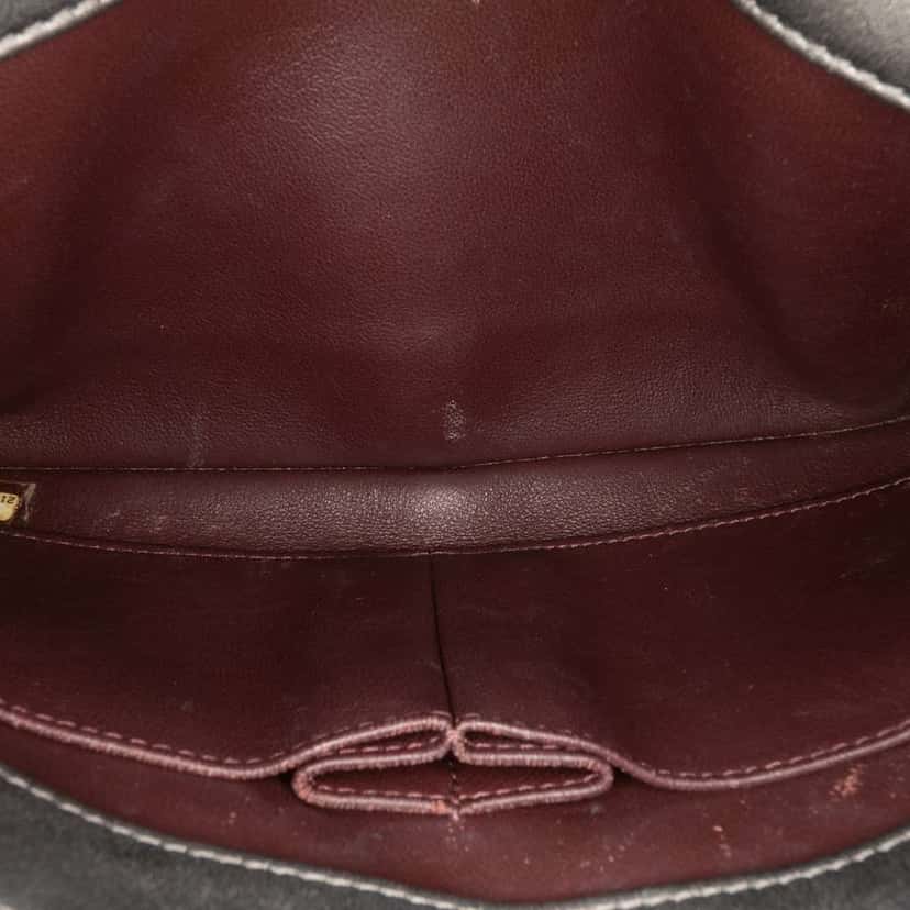 Chanel Quilted Metallic Lambskin Trendy CC Flap Grey Leather Very good condition - Box View