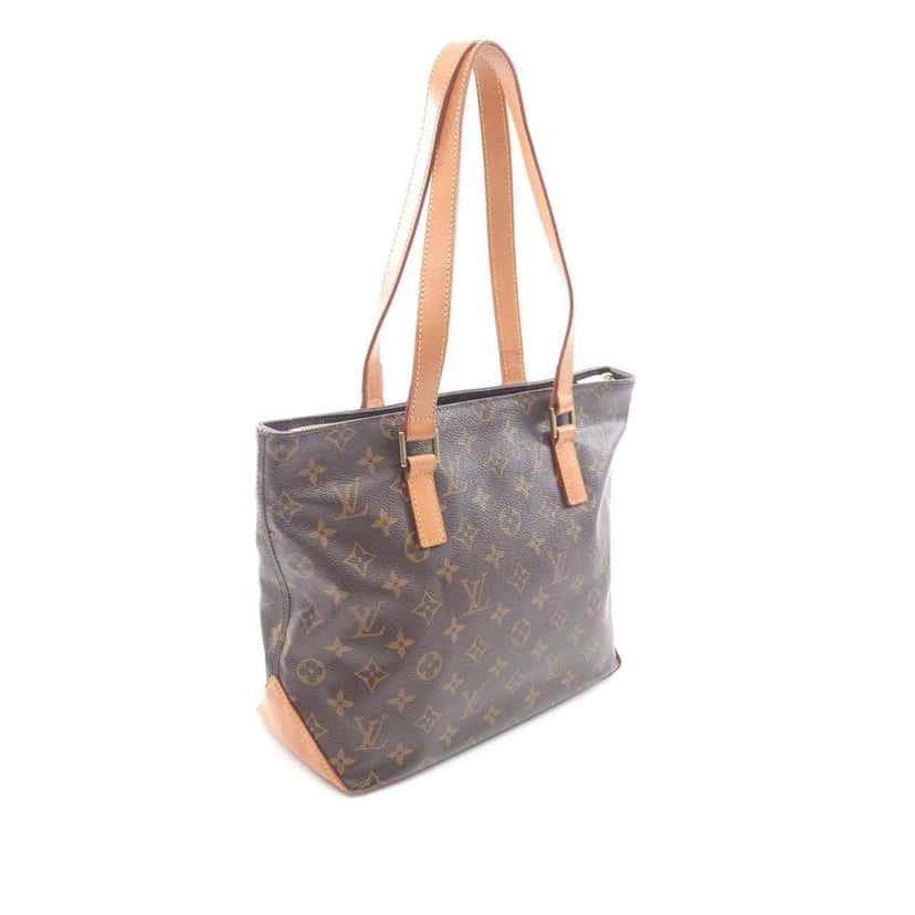Louis Vuitton Monogram Cabas Piano Brown Canvas Good condition - Back View
