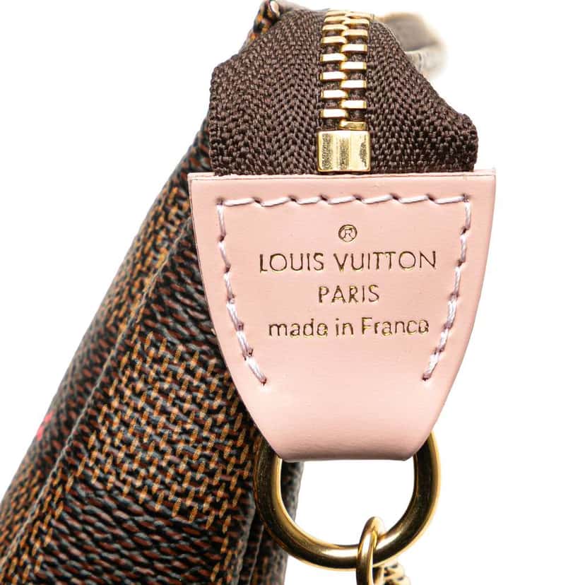 Louis Vuitton Damier Ebene Vivienne Holiday Mini Pochette Accessoires Brown Canvas Good condition - Box View