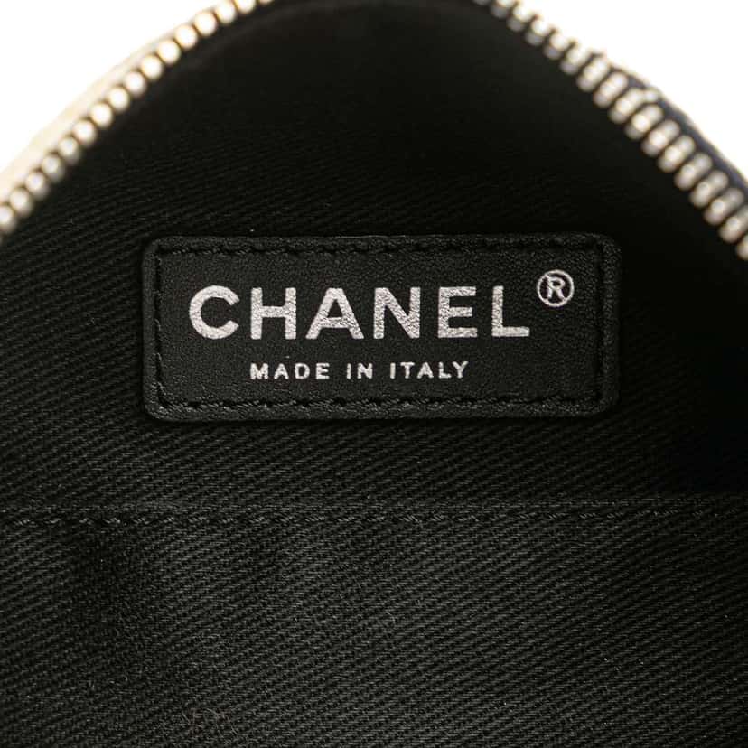 Chanel Printed Canvas Coco Airline Handbag White Canvas Good condition - Box View