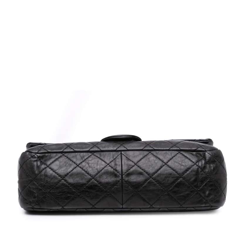 Chanel Reissue 2.55 Aged Calfskin Double Flap 227 Black Leather Good condition - Inside View