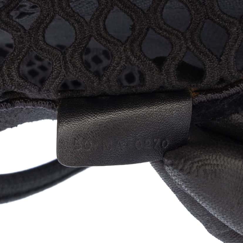Dior Large Embroidered Mesh Book Tote Black Polyester Good condition - Box View