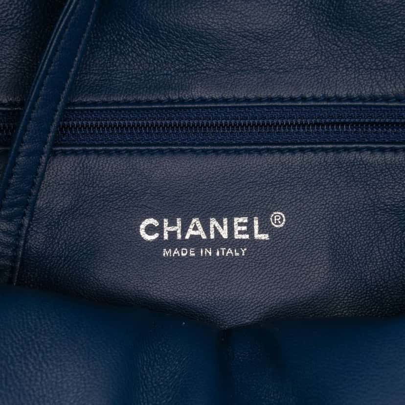 Chanel Sequin Waterfall Backpack Blue Polyester Very good condition - Box View