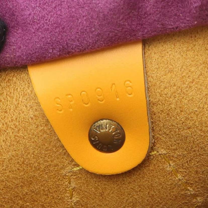 Louis Vuitton Epi Speedy 25 Yellow Leather Good condition - Box View