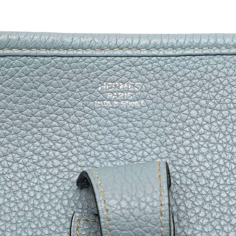 Hermès Clemence Evelyne III 33 Blue Leather Good condition - Box View