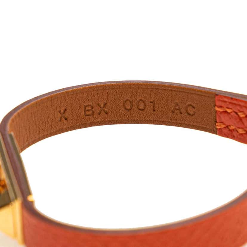 Hermès Epsom Rivale Mini Bracelet Orange Leather Good condition - Model View
