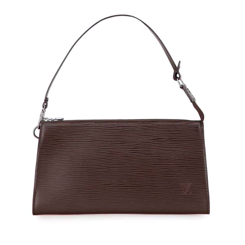 Louis Vuitton Epi Pochette Accessoires Brown Leather Good condition - Front View