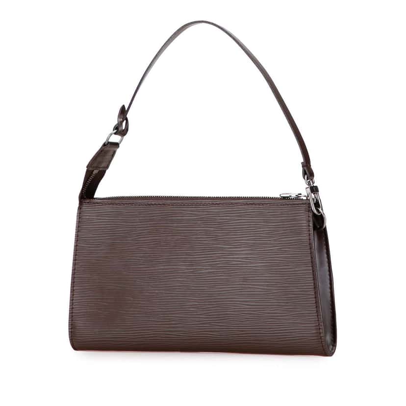 Louis Vuitton Epi Pochette Accessoires Brown Leather Good condition - Back View
