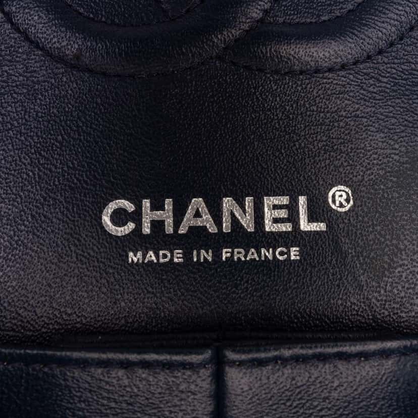 Chanel Medium Classic Patent Double Fla Green Leather Good condition - Box View