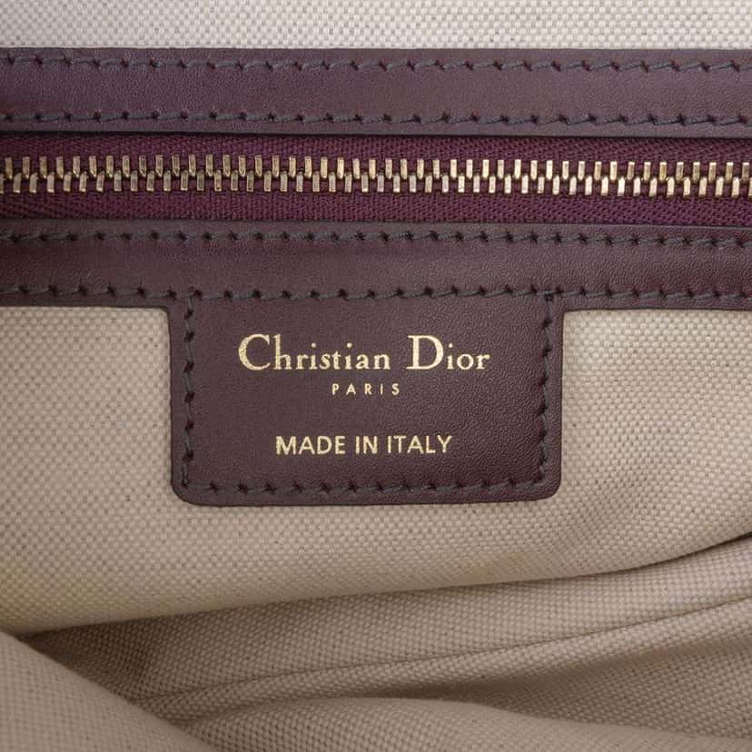 Dior Mini Oblique Canvas Saddle Bag Red Canvas Good condition - Box View
