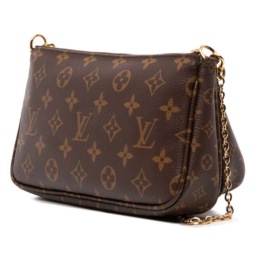Louis Vuitton Monogram Multi Pochette Accessoires Brown Canvas Good condition - Back View