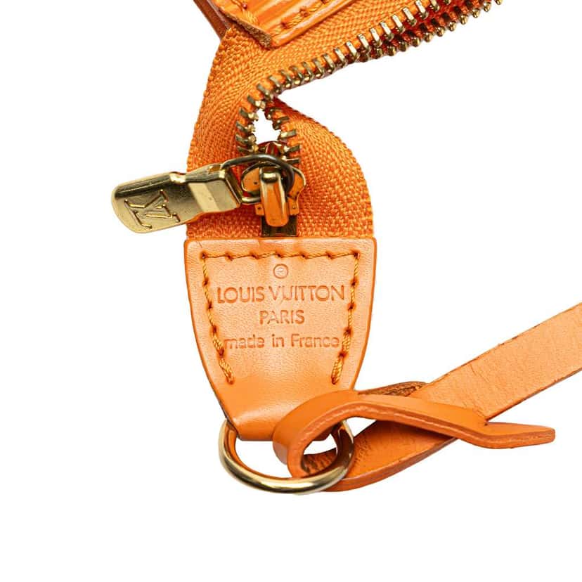 Louis Vuitton Epi Pochette Accessoires Orange Leather Very good condition - Box View