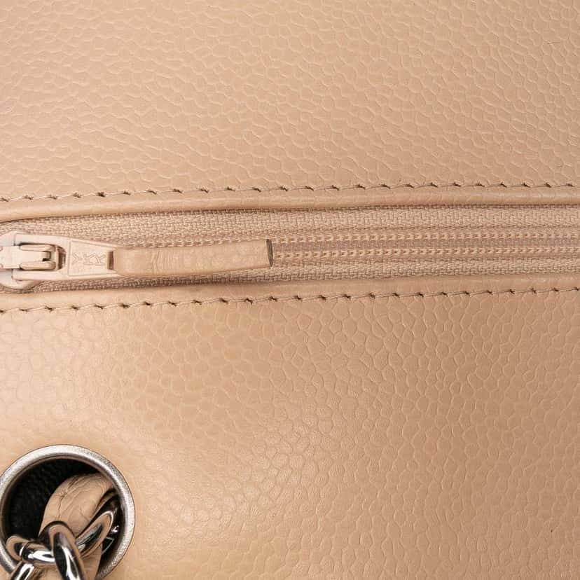 Chanel Jumbo Classic Caviar Double Flap Brown Leather Good condition - Box View