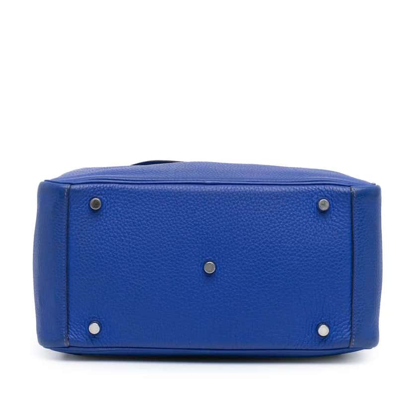 Hermès Togo Lindy 30 Blue Leather Good condition - Inside View