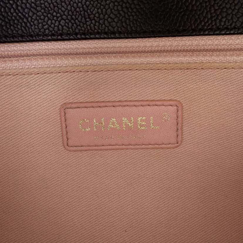 Chanel Paris Cuba Medium Caviar Thread Around Flap Black Leather Very good condition - Box View